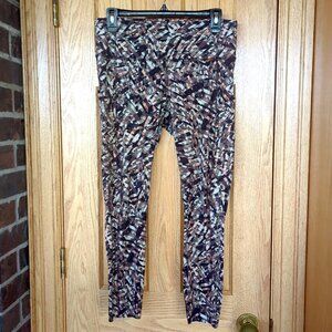 Lululemon Fast Free 7/8 Tight II 25" Kaleidoscopic Pink Multi 10 leggings HR run